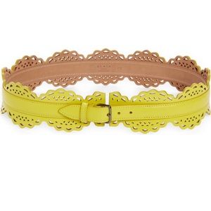 Alaia Vienne Corset Leather Belt 70